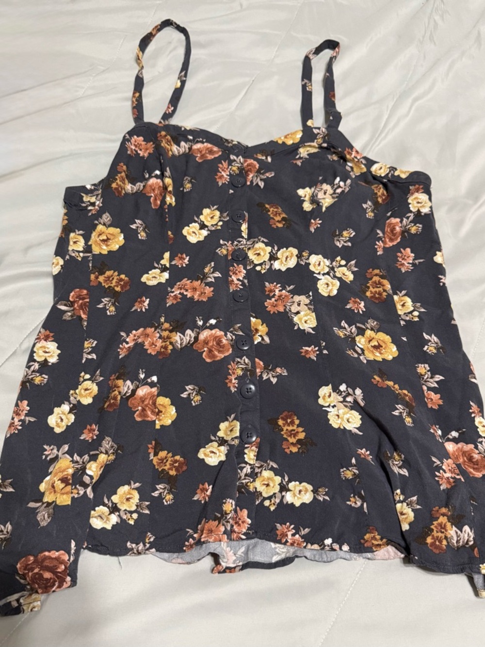 Torrid Floral Button-Front Cami Top